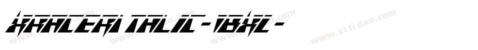 XRacerItalic-1BXL字体转换
