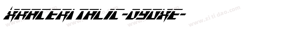 XRacerItalic-d9OxE字体转换