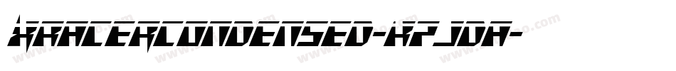 XRacerCondensed-K7JdA字体转换
