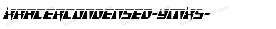 XRacerCondensed-yMX5字体转换