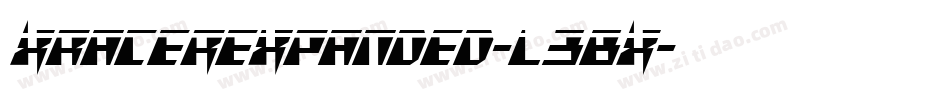 XRacerExpanded-l3BX字体转换