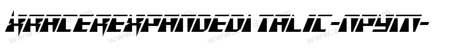 XRacerExpandedItalic-npYM字体转换