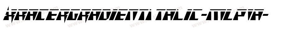 XRacerGradientItalic-mLP1a字体转换