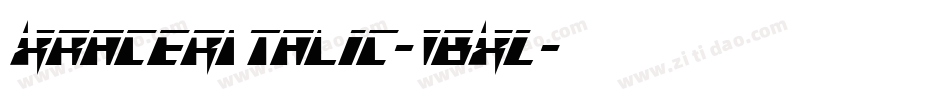 XRacerItalic-1BXL字体转换