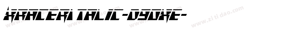XRacerItalic-d9OxE字体转换