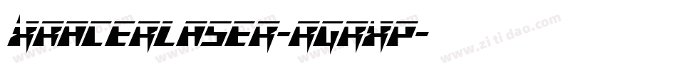 XRacerLaser-rgrxp字体转换