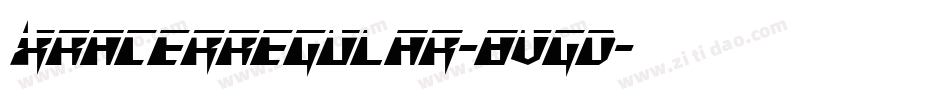 XRacerRegular-8vgD字体转换