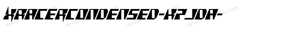 XRacerCondensed-K7JdA字体转换