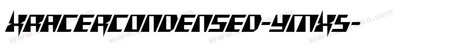 XRacerCondensed-yMX5字体转换