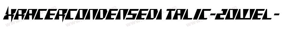 XRacerCondensedItalic-2OWEl字体转换