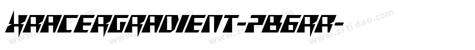 XRacerGradient-7B6rR字体转换
