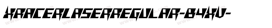 XRacerLaserRegular-B4XV字体转换