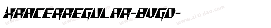 XRacerRegular-8vgD字体转换