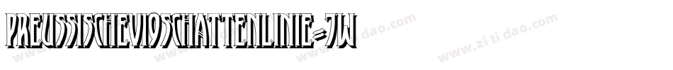 PreussischeVi9SchattenLinie-JW9E字体转换