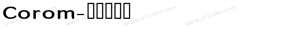 Corom字体转换