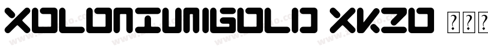 XoloniumBold-xKZO字体转换