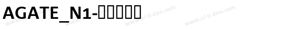 AGATE_N1字体转换