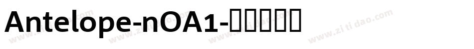 Antelope-nOA1字体转换