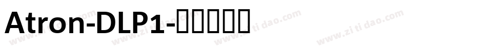 Atron-DLP1字体转换