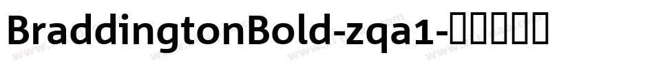 BraddingtonBold-zqa1字体转换