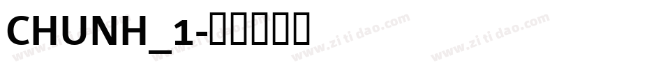 CHUNH_1字体转换