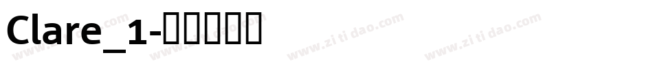 Clare_1字体转换