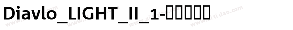 Diavlo_LIGHT_II_1字体转换