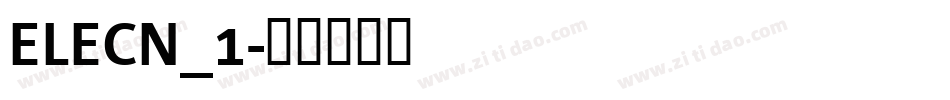 ELECN_1字体转换