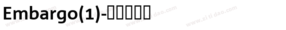 Embargo(1)字体转换
