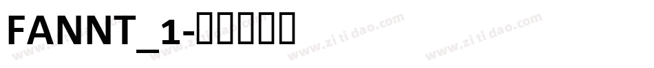 FANNT_1字体转换