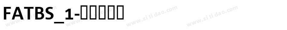 FATBS_1字体转换