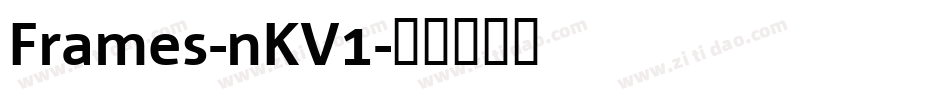 Frames-nKV1字体转换