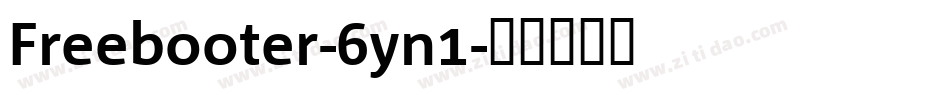 Freebooter-6yn1字体转换