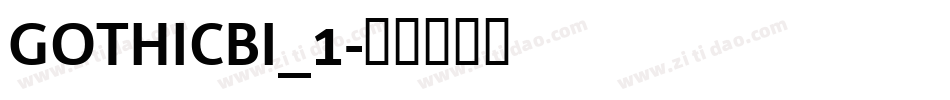 GOTHICBI_1字体转换