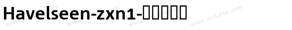 Havelseen-zxn1字体转换
