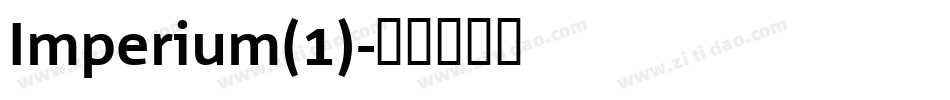 Imperium(1)字体转换