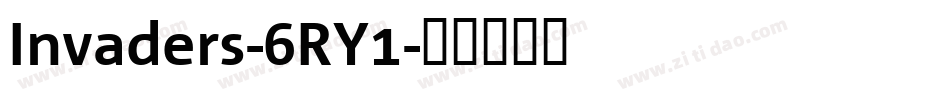 Invaders-6RY1字体转换