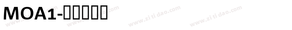 MOA1字体转换