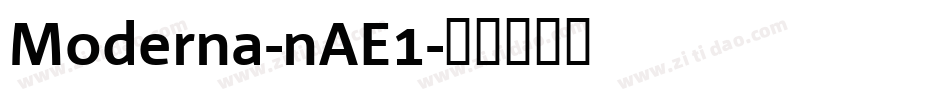 Moderna-nAE1字体转换