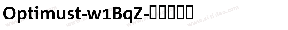Optimust-w1BqZ字体转换