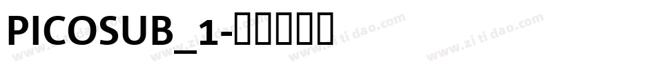 PICOSUB_1字体转换