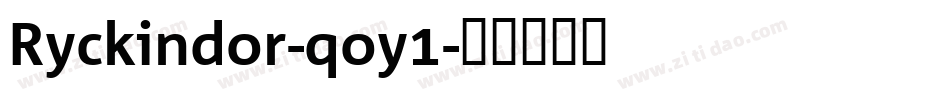 Ryckindor-qoy1字体转换