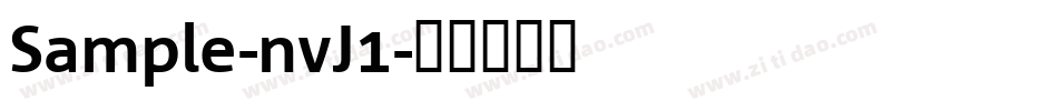Sample-nvJ1字体转换