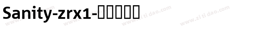 Sanity-zrx1字体转换