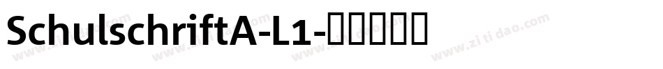 SchulschriftA-L1字体转换