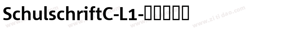SchulschriftC-L1字体转换