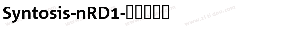 Syntosis-nRD1字体转换