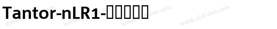 Tantor-nLR1字体转换