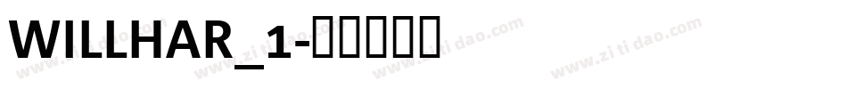 WILLHAR_1字体转换