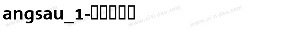 angsau_1字体转换